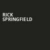 Rick Springfield, North Charleston Performing Arts Center, North Charleston
